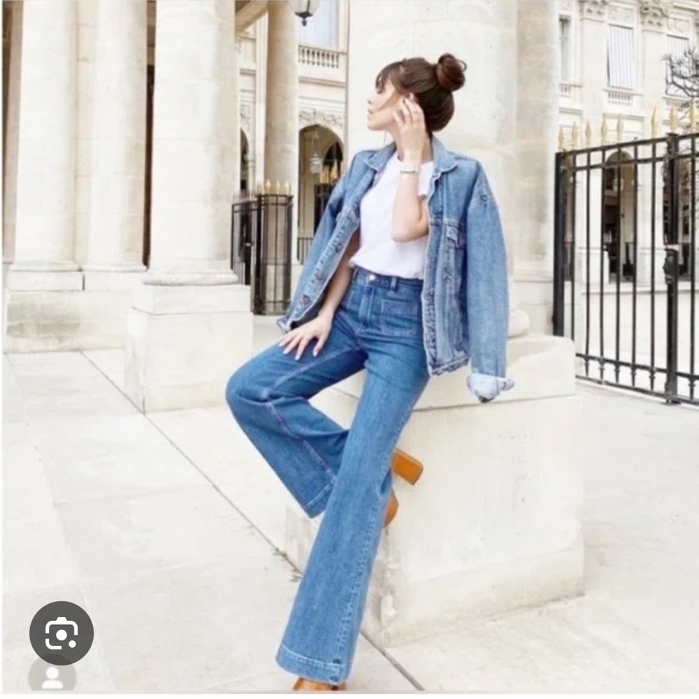 & Other Stories Blue Flare Jeans